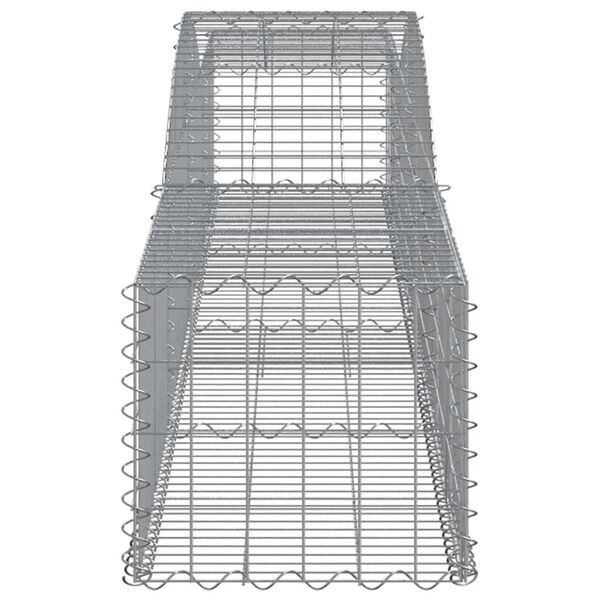 vidaXL Συρματοκιβώτια Τοξωτά 8 τεμ. 400x50x40/60 εκ. Γαλβαν. Ατσάλι