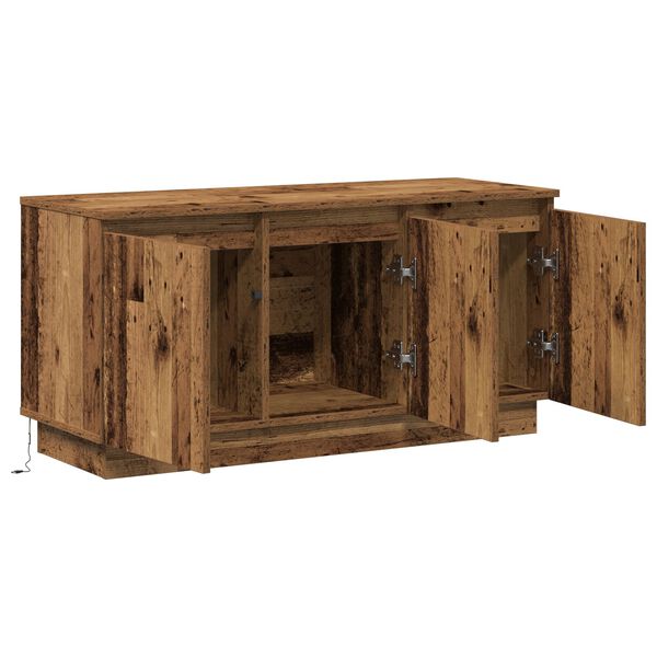 vidaXL ντουλάπι τηλεόρασης παλιό ξύλο 100x38x49 εκ. επεξεργασμένο ξύλο