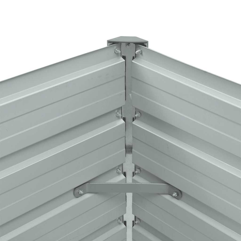 vidaXL Ζαρντινιέρα Υπερυψωμένη Πράσινη 100x40x45 εκ. Γαλβαν. Χάλυβας