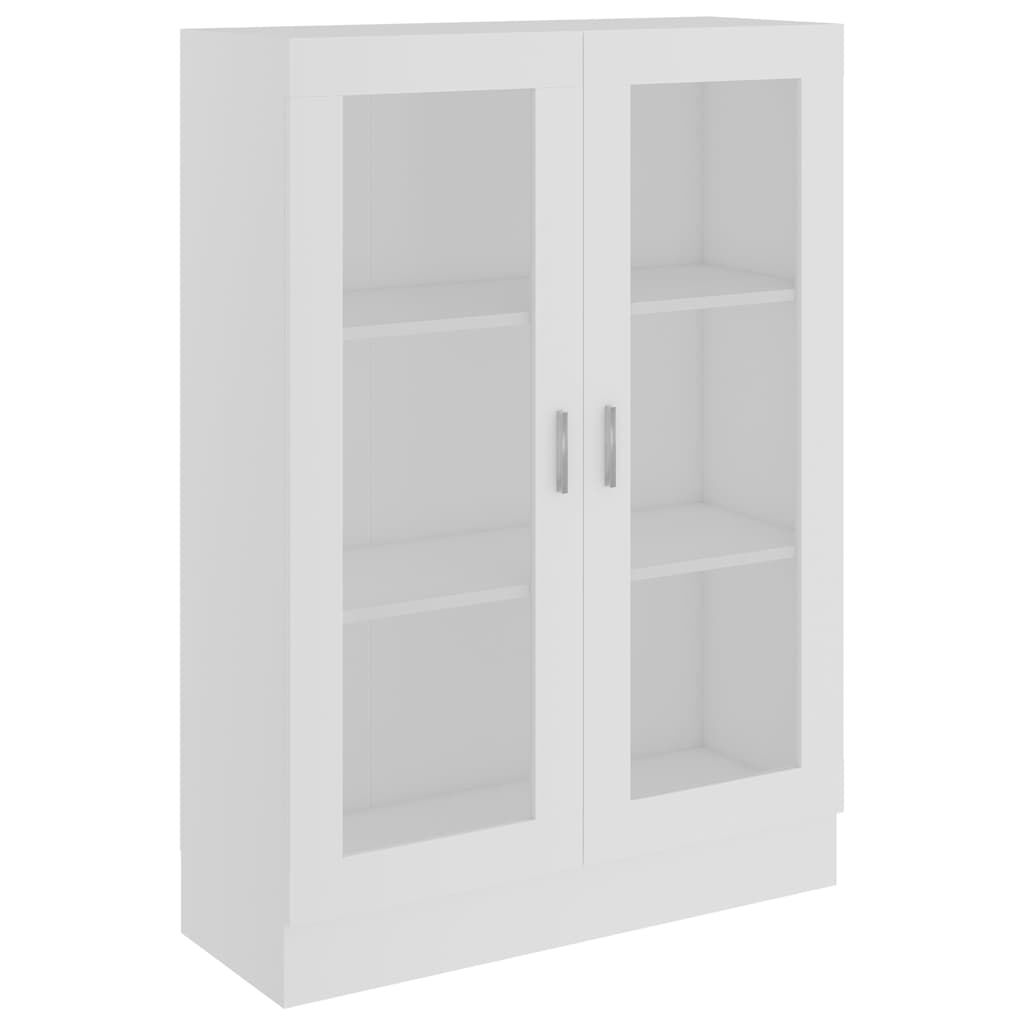 vidaXL Βιτρίνα Λευκή 82,5 x 30,5 x 115 εκ. Επεξ. Ξύλο