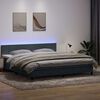 vidaXL &Kappa;&rho;&epsilon;&beta;ά&tau;&iota; Boxspring &mu;&epsilon; &Sigma;&tau;&rho;ώ&mu;&alpha; & LED &Sigma;&kappa;&omicron;ύ&rho;&omicron; &gamma;&kappa;&rho;&iota; 180x220 &epsilon;&kappa;. &Beta;&epsilon;&lambda;&omicron;ύ&delta;&iota;&nu;&omicron;