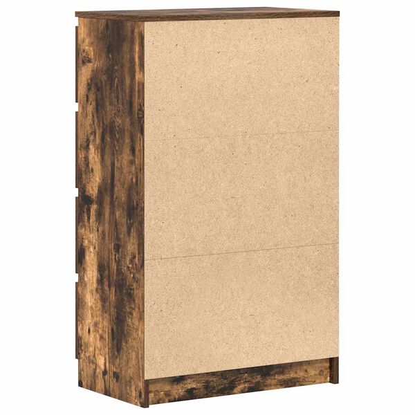 vidaXL Συρταριέρα Καπνιστή Δρυς 60 x 35 x 98,5 εκ. Επεξεργασμένο Ξύλο