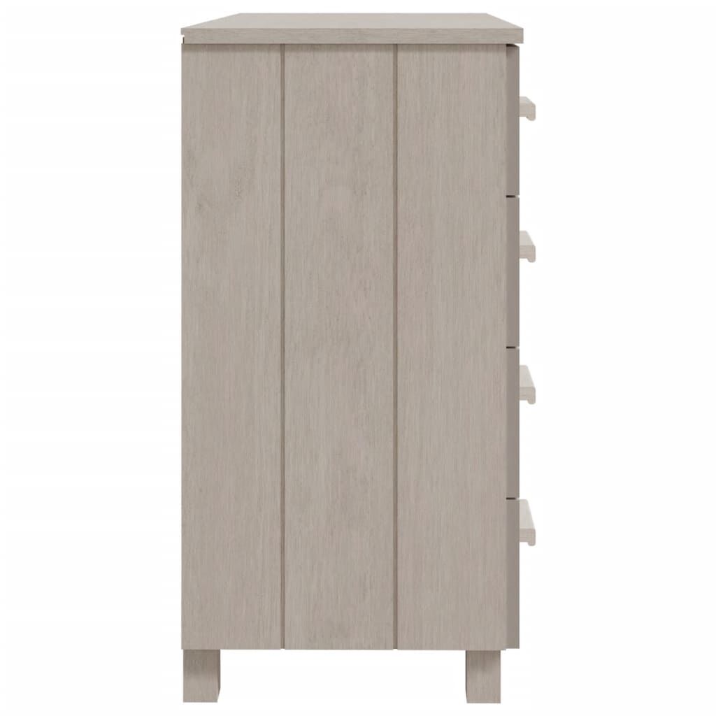 vidaXL Ντουλάπι HAMAR Λευκό 79 x 40 x 80 εκ. από Μασίφ Ξύλο Πεύκου