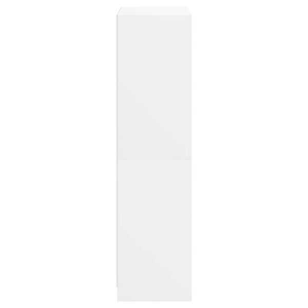 vidaXL Ντουλάπι με Πόρτες Λευκό 68x37x142 εκ. από Επεξεργασμένο Ξύλο