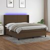 vidaXL &Kappa;&rho;&epsilon;&beta;ά&tau;&iota; Boxspring &mu;&epsilon; &Sigma;&tau;&rho;ώ&mu;&alpha; & LED &Sigma;&kappa;.&Kappa;&alpha;&phi;έ 180x200&epsilon;&kappa;. &Upsilon;&phi;&alpha;&sigma;&mu;ά&tau;&iota;&nu;&omicron;