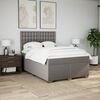 vidaXL &Kappa;&rho;&epsilon;&beta;ά&tau;&iota; Boxspring &mu;&epsilon; &Sigma;&tau;&rho;ώ&mu;&alpha; Taupe 140x200 &epsilon;&kappa;. &Upsilon;&phi;&alpha;&sigma;&mu;ά&tau;&iota;&nu;&omicron;