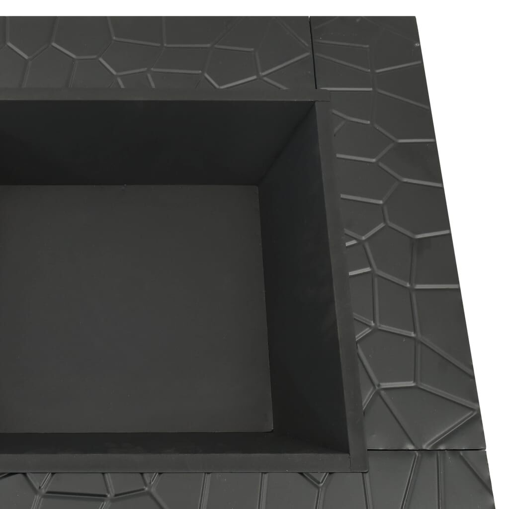 vidaXL Τζάκι Εξωτερικού Χώρου XXL 81x81x47 εκ. Ατσάλινο με Σκαλιστήρι
