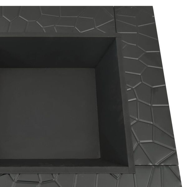 vidaXL Τζάκι Εξωτερικού Χώρου XXL 81x81x47 εκ. Ατσάλινο με Σκαλιστήρι