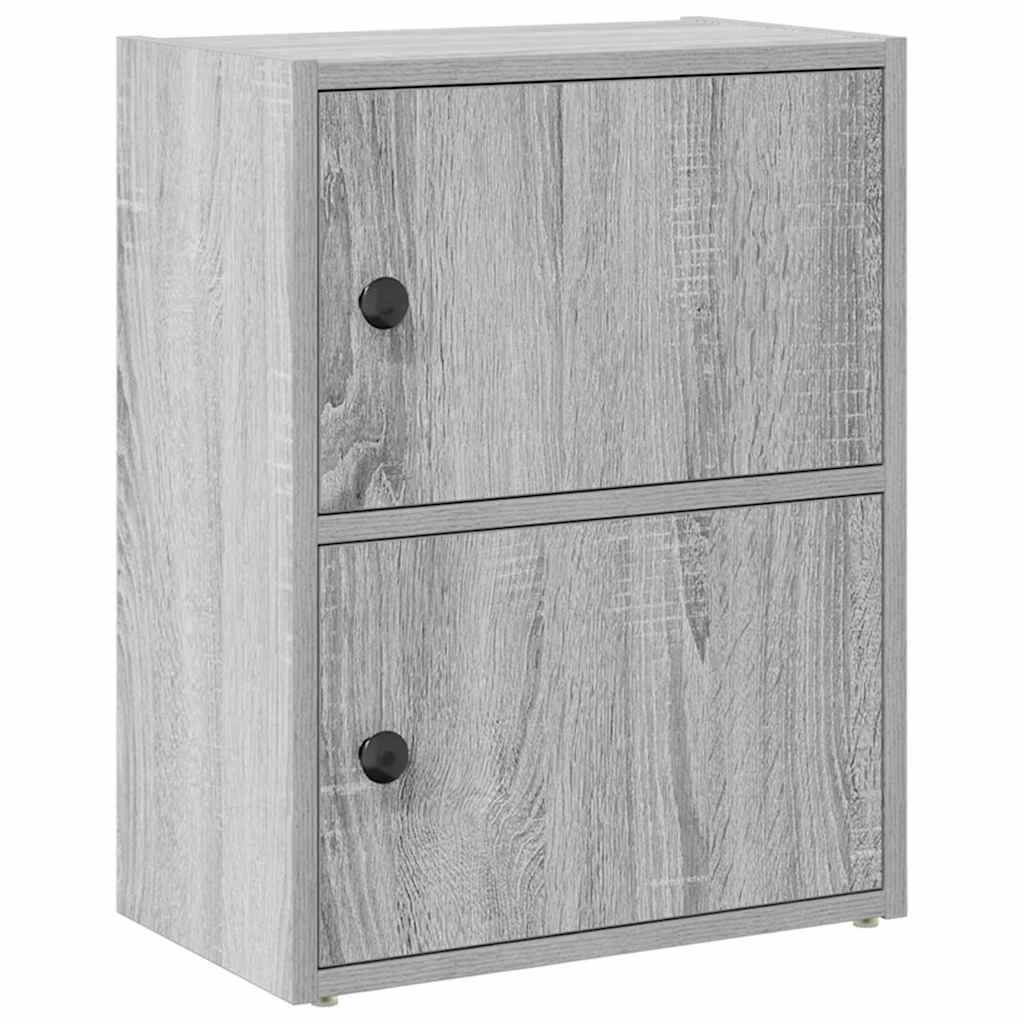 vidaXL Βιβλιοθήκη Γκρι Sonoma 40x24x52 εκ. από Επεξεργασμένο Ξύλο