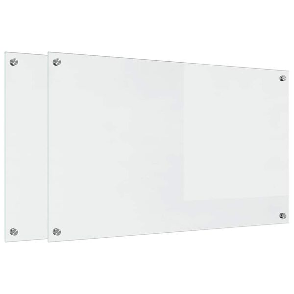 vidaXL Πίσω Πάνελ Κουζίνας Διαφανές 100 x 60 cm σκληρυμένο γυαλί
