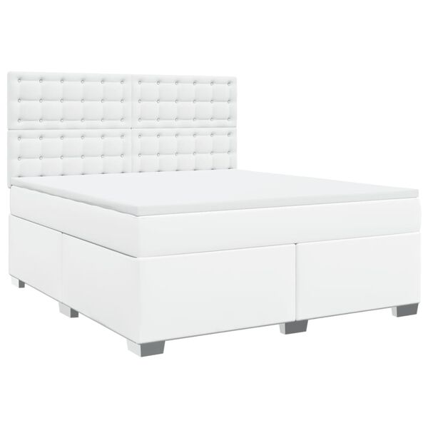vidaXL &Kappa;&rho;&epsilon;&beta;ά&tau;&iota; Boxspring &mu;&epsilon; &Sigma;&tau;&rho;ώ&mu;&alpha; &Lambda;&epsilon;&upsilon;&kappa;ό 180x200 &epsilon;&kappa;. &Sigma;&upsilon;&nu;&theta;&epsilon;&tau;&iota;&kappa;ό &Delta;έ&rho;&mu;&alpha;