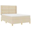 vidaXL &Kappa;&rho;&epsilon;&beta;ά&tau;&iota; &mu;&epsilon; &epsilon;&lambda;&alpha;&tau;ή&rho;&iota;&alpha; &mu;&epsilon; &kappa;&epsilon;&phi;&alpha;&lambda;ά&rho;&iota; &Kappa;&rho;&epsilon;&mu; 160 x 200 cm ύ&phi;&alpha;&sigma;&mu;&alpha;