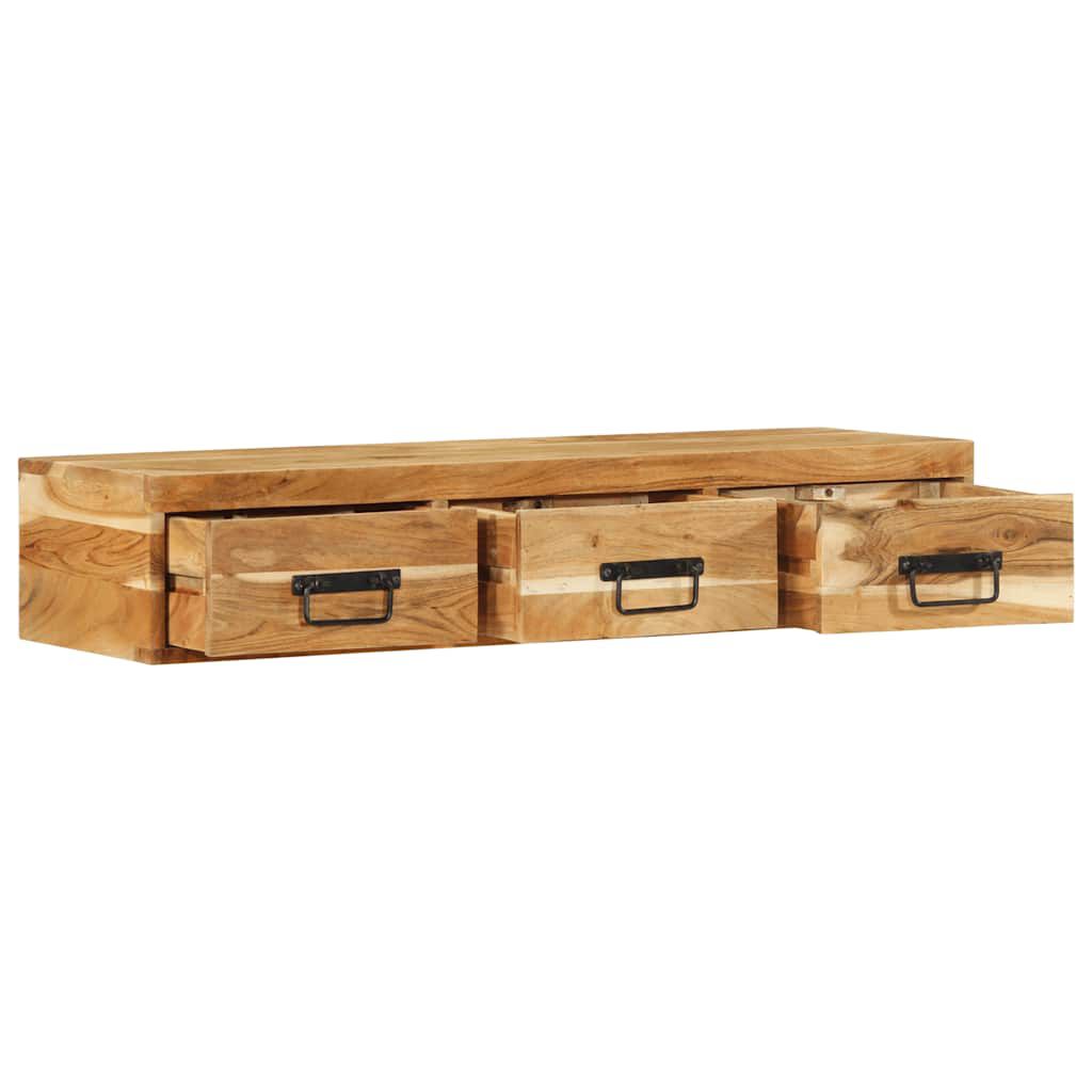 vidaXL Επίτοιχο ντουλάπι τηλεόρασης 100x30x19 cm Μασίφ ξύλο ακακίας