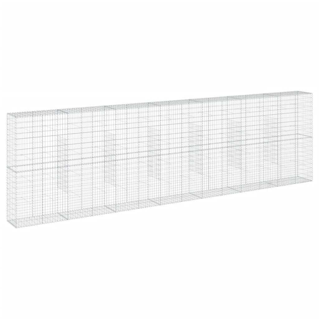 vidaXL Συρματοκιβώτιο με Κάλυμμα 700x50x200εκ. από Γαλβανισμένο Χάλυβα