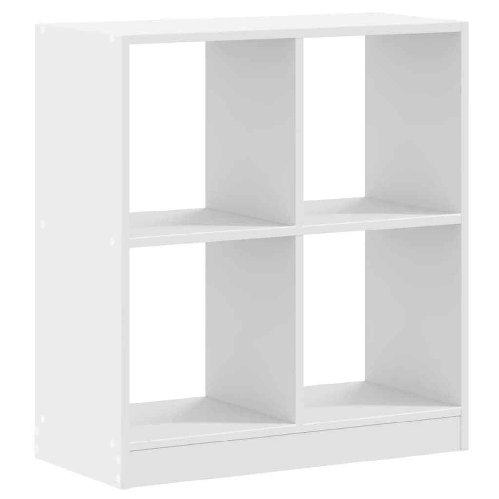 vidaXL Βιβλιοθήκη Λευκή 68,5x32x75 εκ. από Επεξεργασμένο Ξύλο