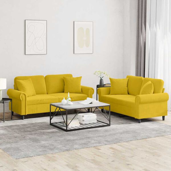 vidaXL &Sigma;&alpha;&lambda;ό&nu;&iota; &Sigma;&epsilon;&tau; 2 &Tau;&epsilon;&mu;&alpha;&chi;ί&omega;&nu; &Kappa;ί&tau;&rho;&iota;&nu;&omicron; &alpha;&pi;ό &Beta;&epsilon;&lambda;&omicron;ύ&delta;&omicron; &mu;&epsilon; &Mu;&alpha;&xi;&iota;&lambda;ά&rho;&iota;&alpha;