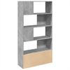 vidaXL Βιβλιοθήκη Γκρι Σκυροδέματος 100x36x189 εκ. Επεξεργ. Ξύλο