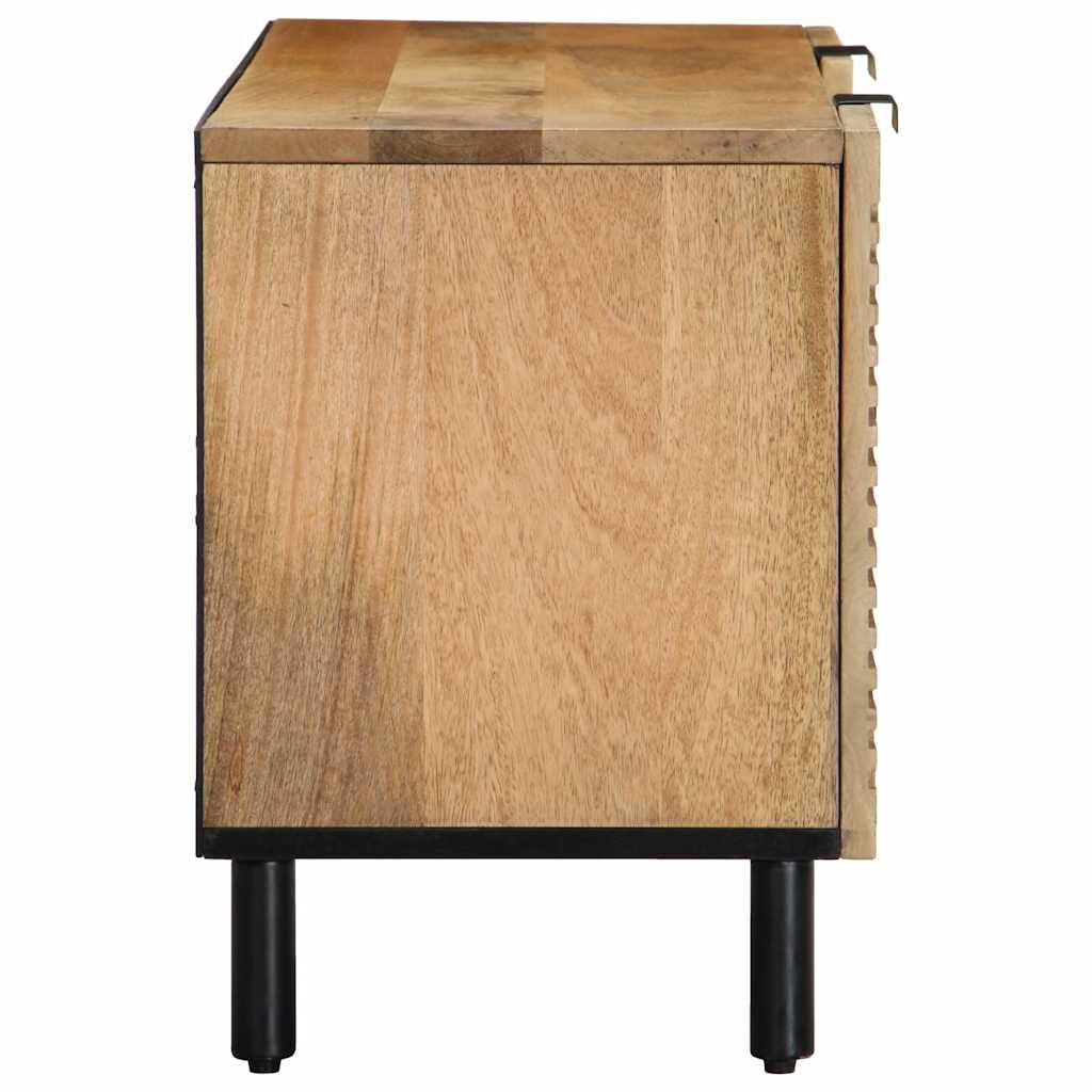 vidaXL Ντουλάπι τηλεόρασης καφέ 105x33x46 cm από μασίφ ξύλο Mango