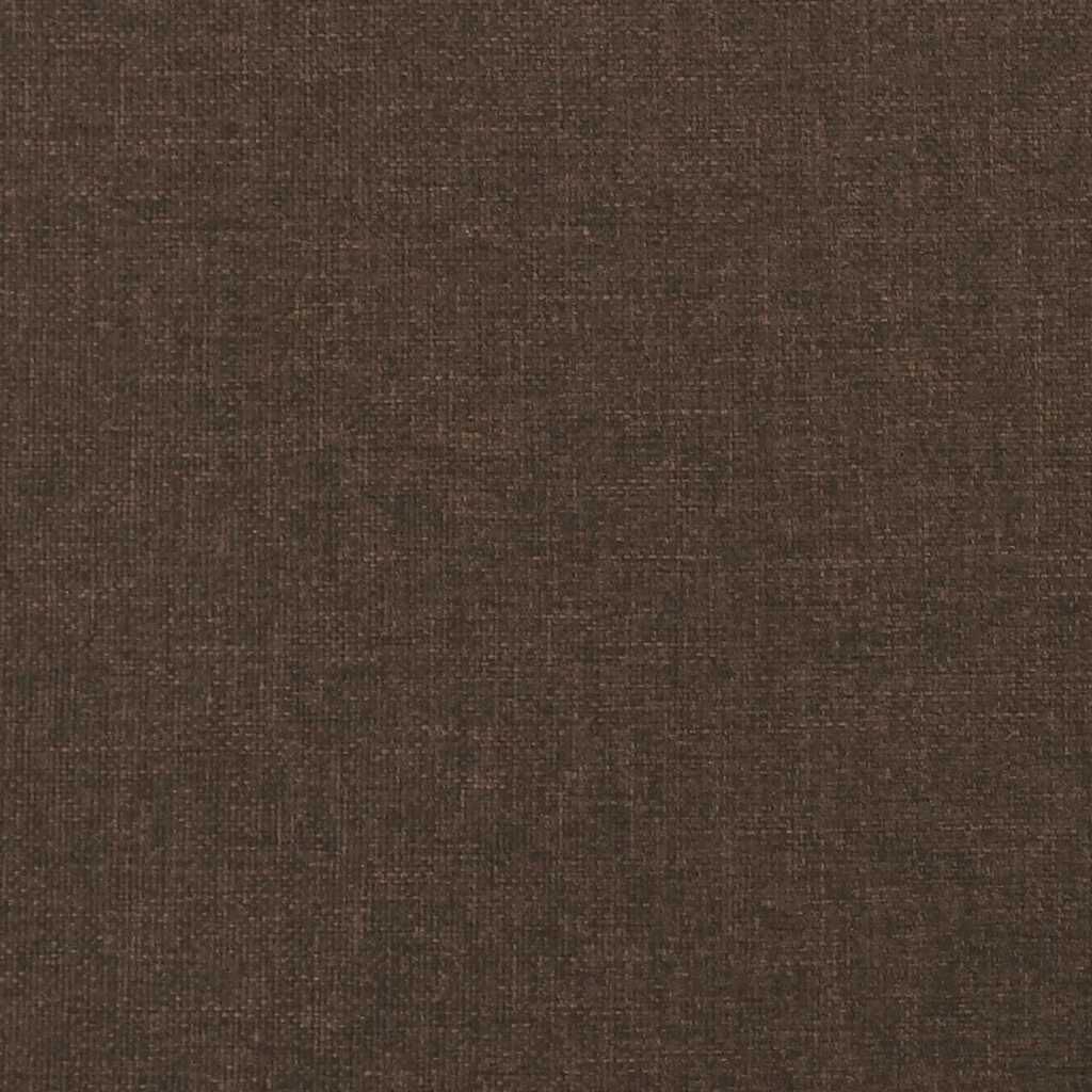 vidaXL Κρεβάτι Boxspring με Στρώμα Σκούρο Καφέ 120x190 εκ Υφασμάτινο