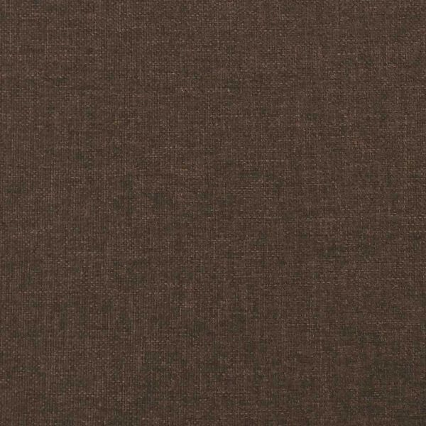 vidaXL Κρεβάτι Boxspring με Στρώμα Σκούρο Καφέ 120x190 εκ Υφασμάτινο