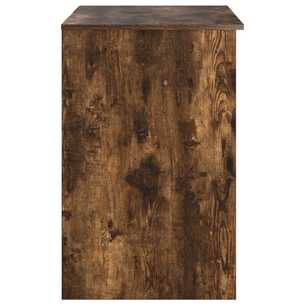 vidaXL Γραφείο με αποθήκευση Καπνιστού δρυ 90x49.5x75 εκ. Επεξεργασμένο ξύλο