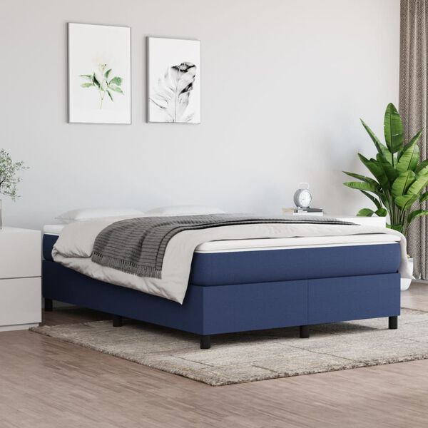 vidaXL &Kappa;&rho;&epsilon;&beta;ά&tau;&iota; Boxspring &mu;&epsilon; &Sigma;&tau;&rho;ώ&mu;&alpha; &Mu;&pi;&lambda;&epsilon; 140x190 &epsilon;&kappa;. &Upsilon;&phi;&alpha;&sigma;&mu;ά&tau;&iota;&nu;&omicron;
