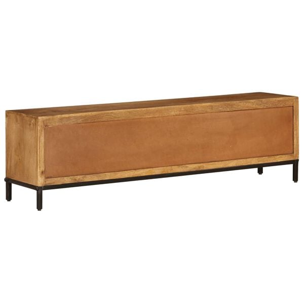 vidaXL Έπιπλο Τηλεόρασης 140 x 30 x 40 εκ. από Μασίφ Ξύλο Μάνγκο