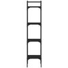 vidaXL Βιβλιοθήκη 4 Επιπέδων Μαύρη 35 x 30 x 138,5 εκ. Επεξεργ. Ξύλο