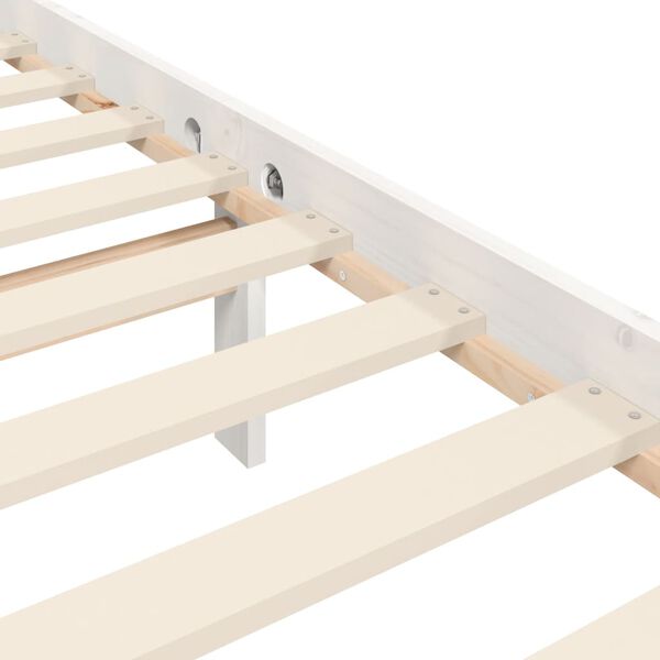 vidaXL Σκελετός Κρεβ. Χωρίς Στρώμα Λευκό 120x200 εκ Μασίφ Πεύκο