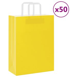 vidaXL &Chi;ά&rho;&tau;&iota;&nu;&epsilon;&sigmaf; &sigma;&alpha;&kappa;&omicron;ύ&lambda;&epsilon;&sigmaf; 50 &tau;&epsilon;&mu;ά&chi;&iota;&alpha; &mu;&epsilon; &chi;&epsilon;&rho;&omicron;ύ&lambda;&iota;&alpha; &Kappa;ί&tau;&rho;&iota;&nu;&omicron; 26x12x35 &epsilon;&kappa;.