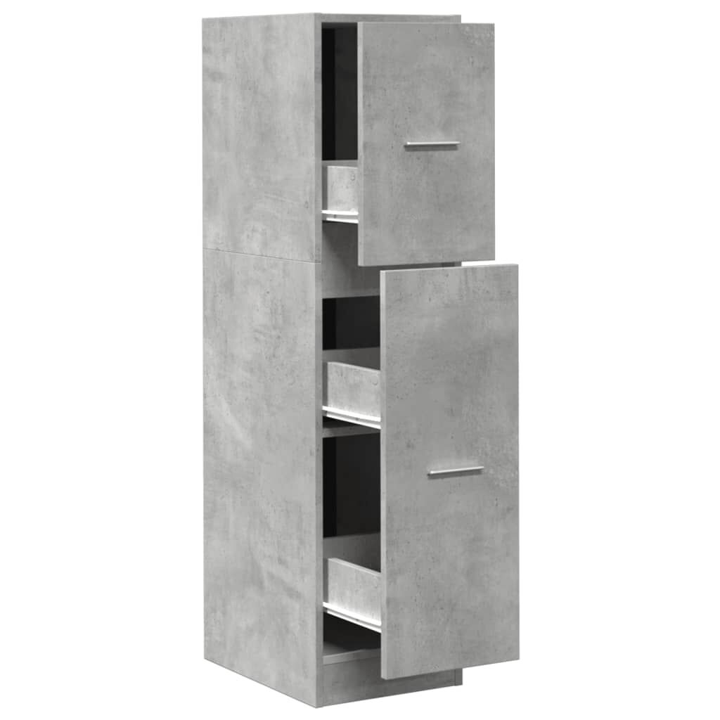 vidaXL Συρταριέρα Γενικής Χρήσης Γκρι Σκυρ.30x41x118 εκ. Επεξ. Ξύλο