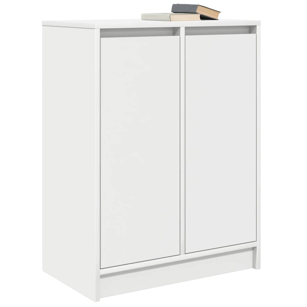 vidaXL Παπουτσοθήκη Λευκή 57x34x76 εκ. από Επεξεργασμένο Ξύλο