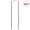 vidaXL Στηρίγματα Εδάφους Σχήμα U 25 τεμ. 15x3,5 εκ. Γαλβαν. Ατσάλι