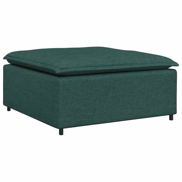 vidaXL Υποπόδιο Καναπέ Σκούρο Πράσινο 100x100x48 εκ.