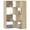 vidaXL Βιβλιοθήκη Γωνιακή 4 Επ. Sonoma Δρυς 85x85x140 εκ Επεξ. Ξύλο