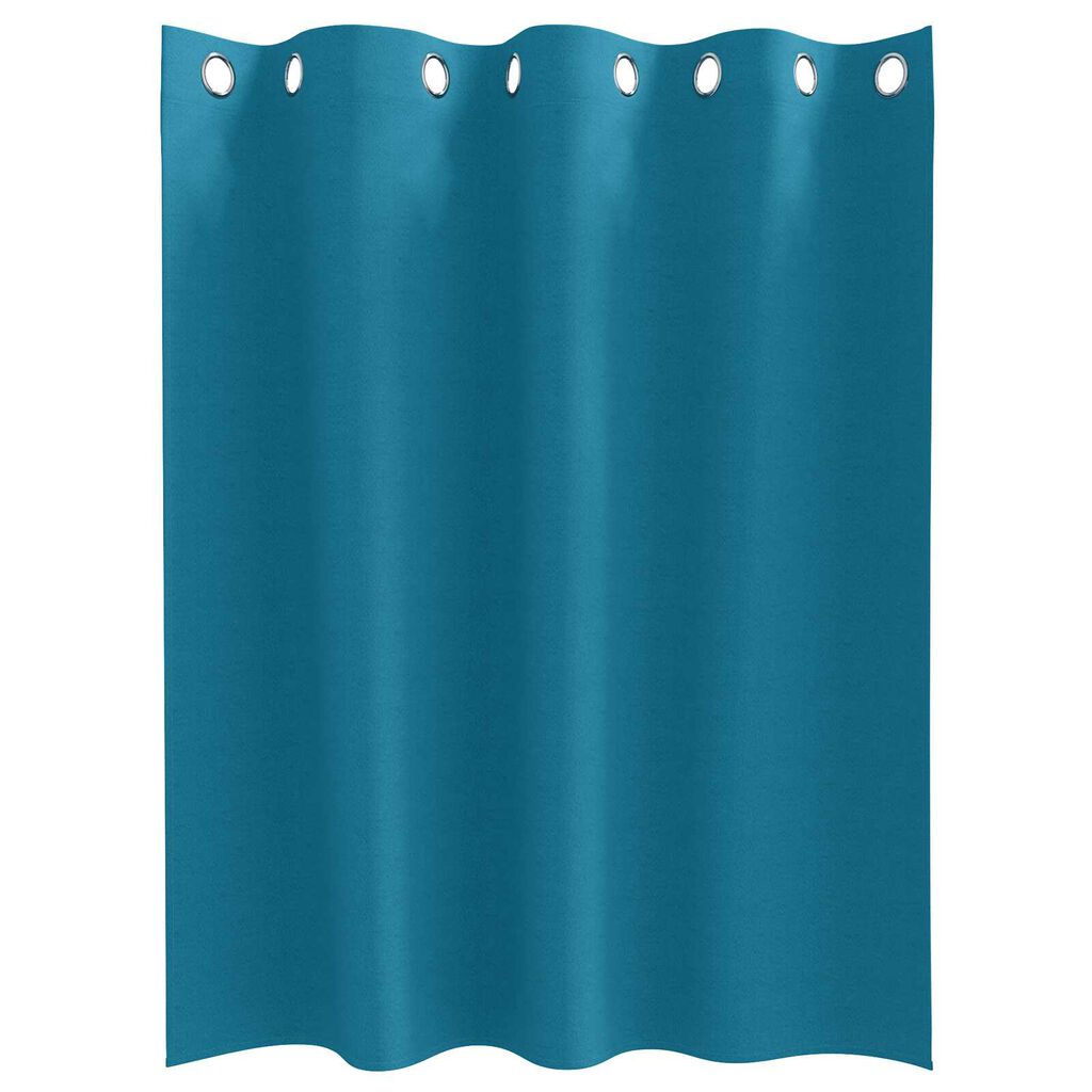 vidaXL Κουρτίνες με κουρτίνες 2 pcs Τιρκουάζ 140 x 140 cm Πολυεστέρας