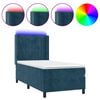vidaXL &Kappa;&rho;&epsilon;&beta;ά&tau;&iota; Boxspring &mu;&epsilon; &Sigma;&tau;&rho;ώ&mu;&alpha; & LED &Sigma;&kappa;. &Mu;&pi;&lambda;&epsilon; 90x200 &epsilon;&kappa;. &Beta;&epsilon;&lambda;&omicron;ύ&delta;&iota;&nu;&omicron;