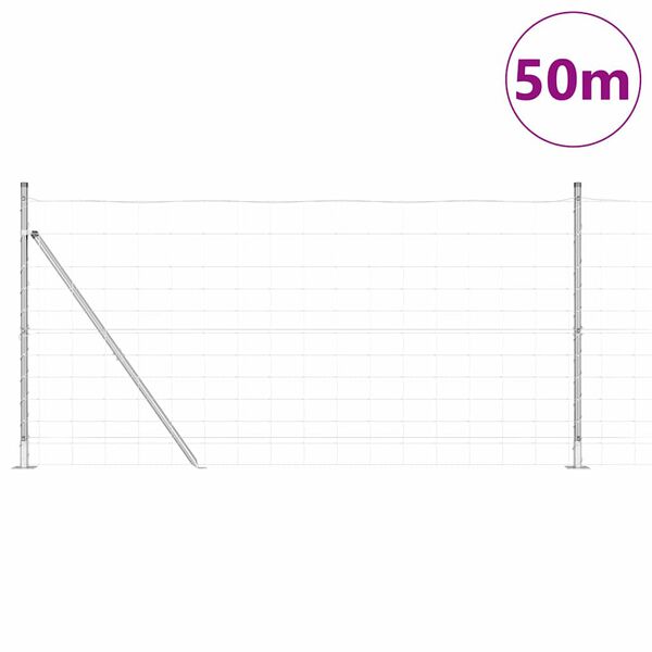 vidaXL Στύλος Περιφράξεων Γαλβανισμένο 50 x 1,2 m Ατσάλι