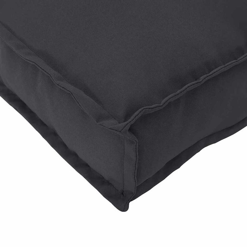 vidaXL Σετ Μαξιλαριών Πάγου 2 pcs Μαύρο 120 x 40 x 8 εκ Ύφασμα Oxford