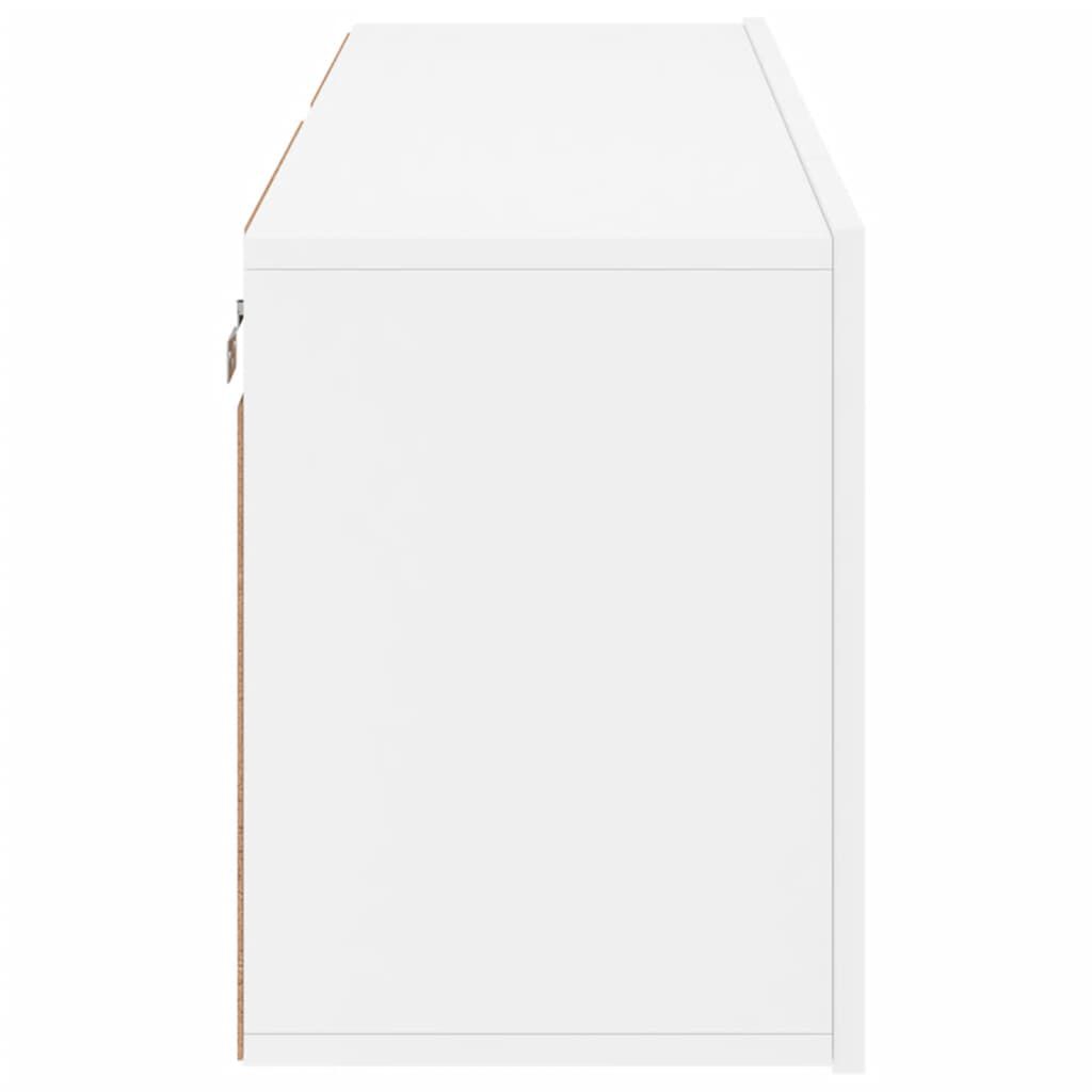 vidaXL Έπιπλα Τοίχου Τηλεόρασης 2 Τεμ. Λευκά 60 x 30 x 41 εκ.