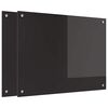 vidaXL Πίσω Πάνελ Κουζίνας Μαύρο 80 x 60 cm σκληρυμένο γυαλί
