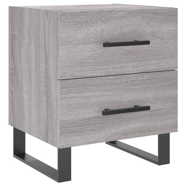 vidaXL Κομοδίνο Γκρι Sonoma 40 x 35 x 47,5 εκ. από Επεξεργασμένο Ξύλο