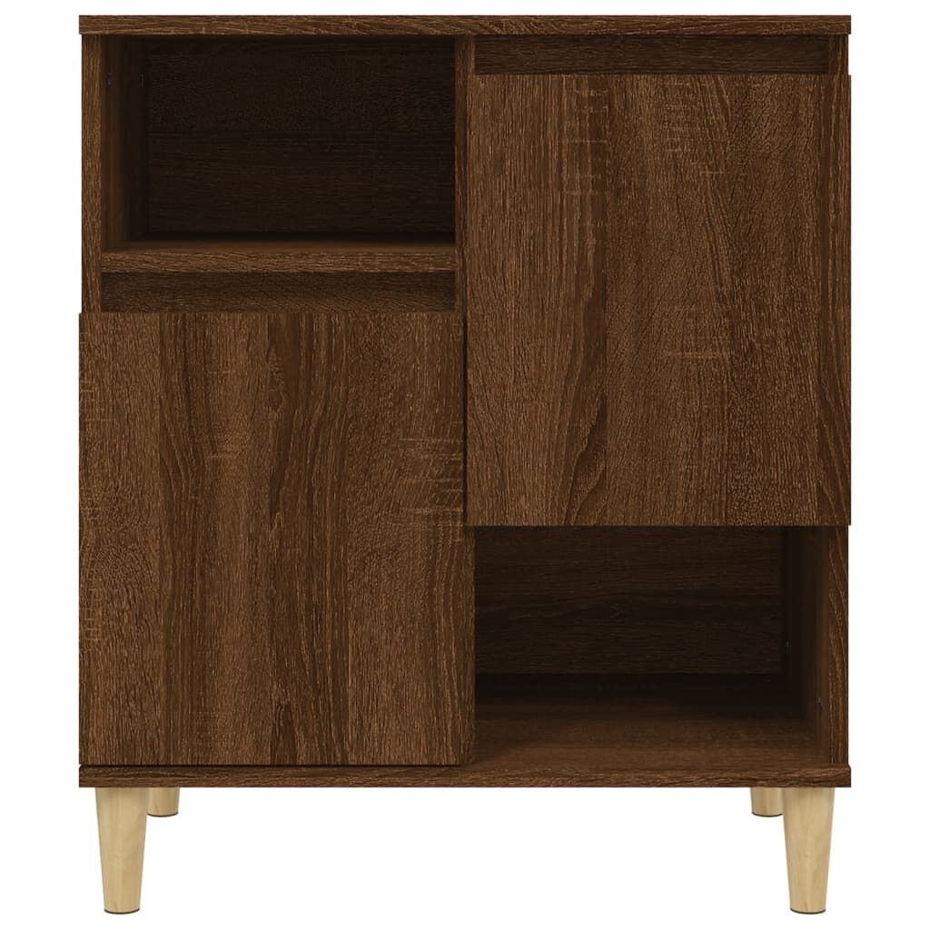vidaXL Συρταριέρες 3 τεμ. Καφέ Δρυς 60x35x70 εκ. Επεξεργασμένο Ξύλο