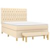 vidaXL &Kappa;&rho;&epsilon;&beta;ά&tau;&iota; Boxspring &mu;&epsilon; &Sigma;&tau;&rho;ώ&mu;&alpha; &Kappa;&rho;&epsilon;&mu; 140x200 &epsilon;&kappa;. &Upsilon;&phi;&alpha;&sigma;&mu;ά&tau;&iota;&nu;&omicron;