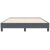 vidaXL Box Spring Κρεβάτι χωρίς στρώμα Σκούρο γκρι Βελούδινο