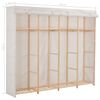 vidaXL Ντουλάπα Λευκή 200 x 40 x 170 εκ. Υφασμάτινη