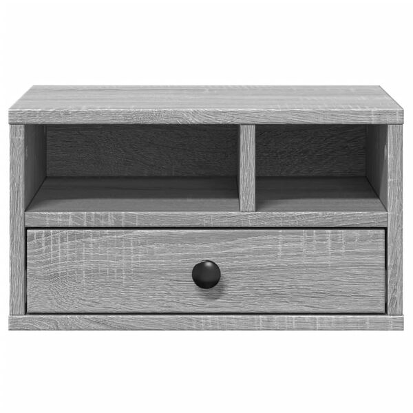 vidaXL Βάση Εκτυπωτή Γκρι Sonoma 40x32x22,5 εκ. από Επεξεργασμένο Ξύλο
