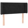 vidaXL Κεφαλάρι Κρεβατιού LED Μαύρο 93x16x78/88 εκ. Βελούδινο