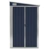 vidaXL Αποθήκη Κήπου Επιτοίχια Ανθρακί 118 x 100 x 178 εκ. από Ατσάλι