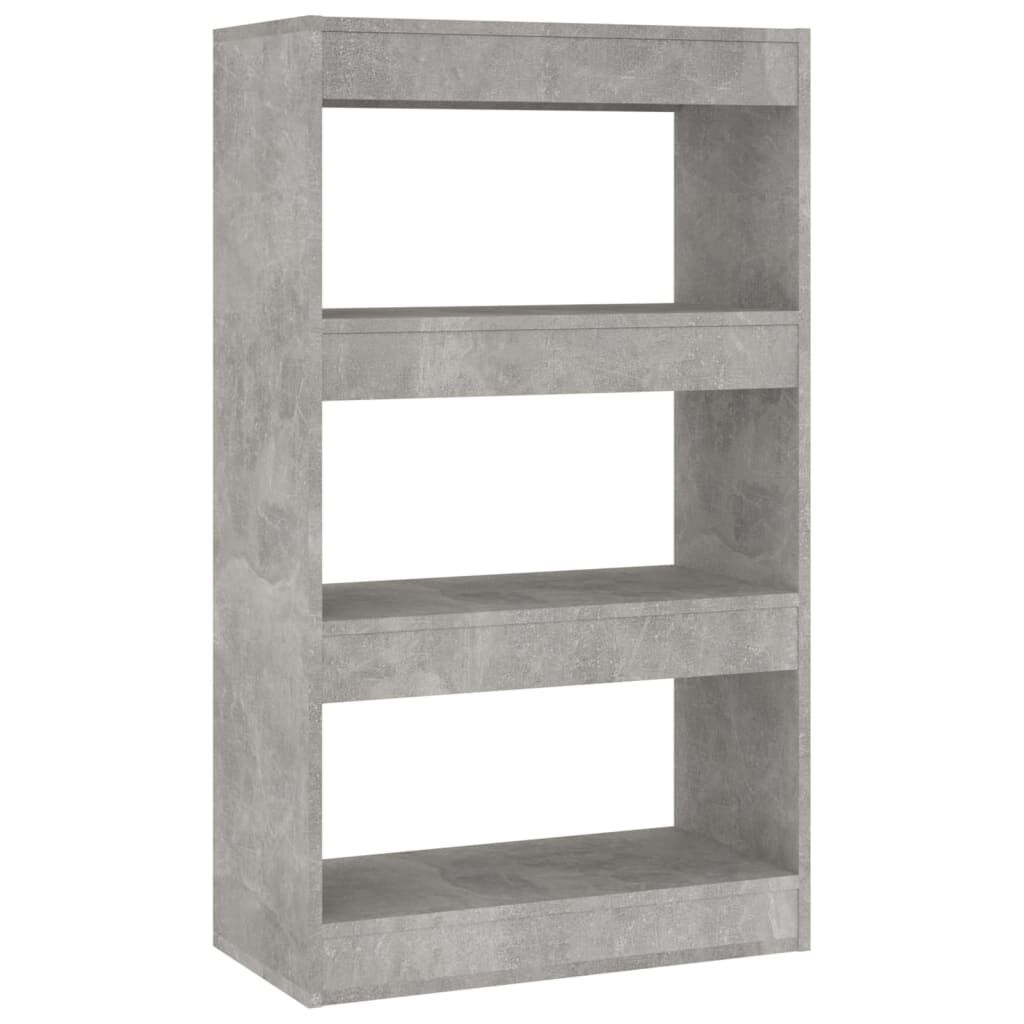 vidaXL Βιβλιοθήκη/Διαχωρισ. Χώρου Γκρι Σκυρ. 60x24x186 εκ. Επεξ. Ξύλο